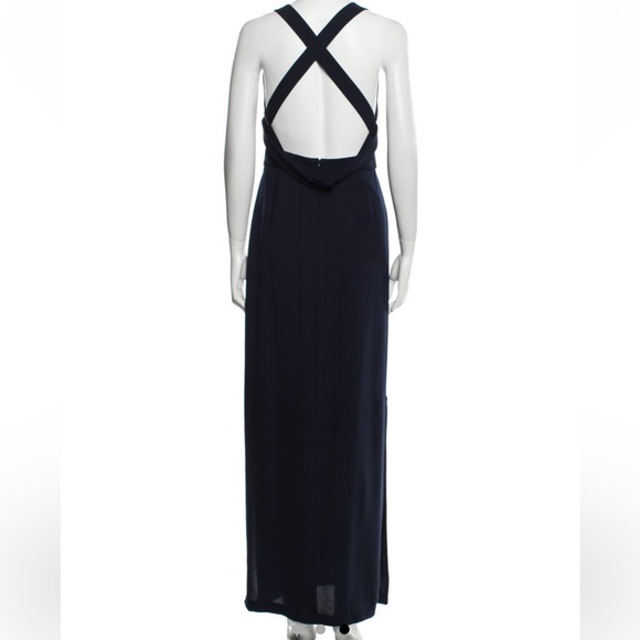 Nomia navy long dress - Picture 4 of 5